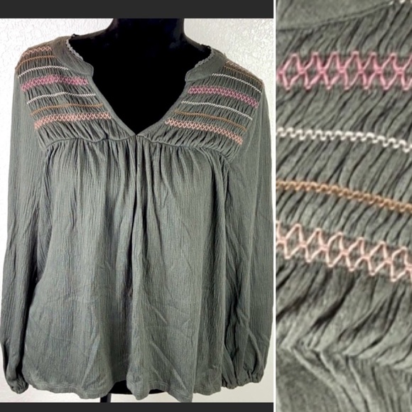 Knox Rose Tops - 🌻6/$12 [KNOX ROSE] Embroidered Top